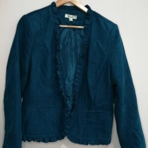 BLAZER AZUL TIPO TOP DE MUJER