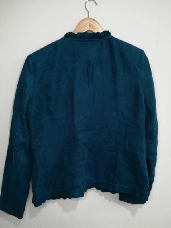 BLAZER AZUL TIPO TOP DE MUJER - Imagen 3