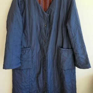 ABRIGO HOMBRE LARGO AZUL ESTILO KIMONO VINTAGE