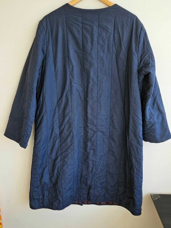 ABRIGO HOMBRE LARGO AZUL ESTILO KIMONO VINTAGE - Imagen 2